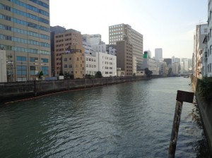 豊海橋からの景色（日本橋川のおわり）
