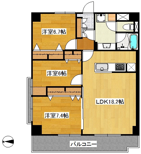 成約済み☆ コンド猿江1号棟☆リノベーション 仲介手数料無料☆江東区 住吉駅 菊川駅 80平米以上 3ＬＤＫ 角部屋中古マンションを買う 売る |  不動産売買のAiteru[アイテル]（株式会社アイキャンエステート）