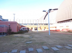 夢の島公園　東京スポーツ文化館　中庭