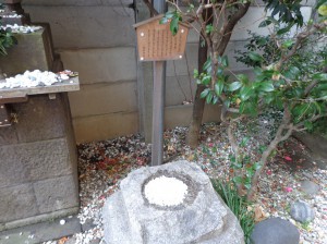 牡丹住吉神社　お願い石①