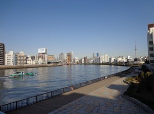 清洲橋からの景色