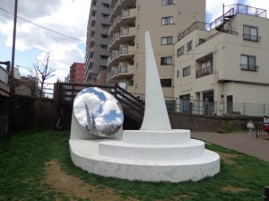 大横川親水公園 北端　Skytree Selfie Mirror